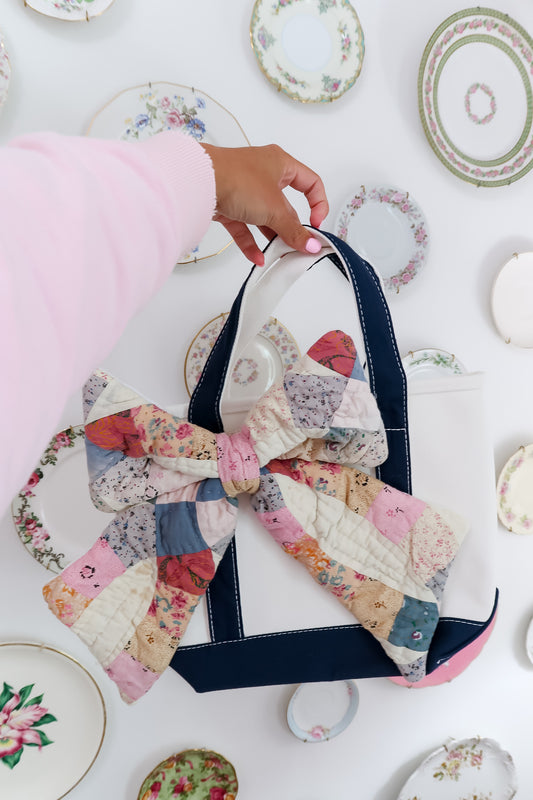 Quilted Bow Tote
