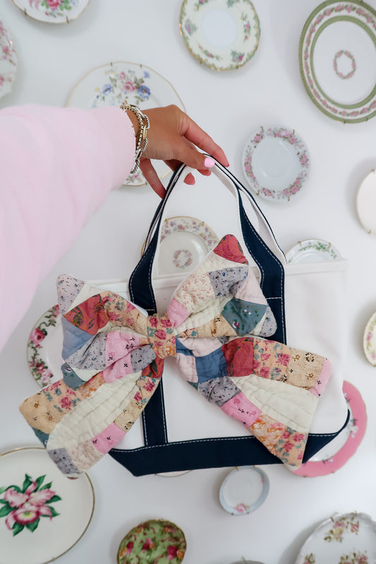 Quilted Bow Tote