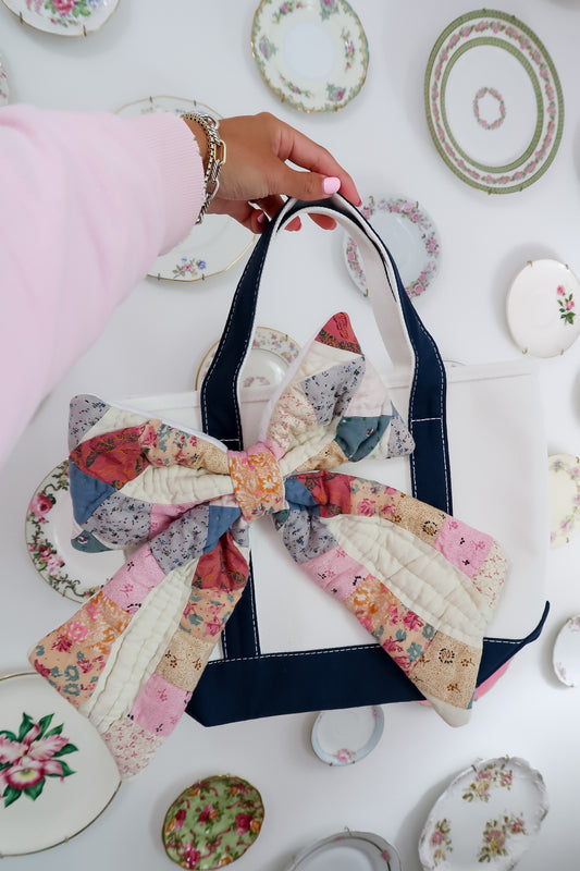 Quilted Bow Tote