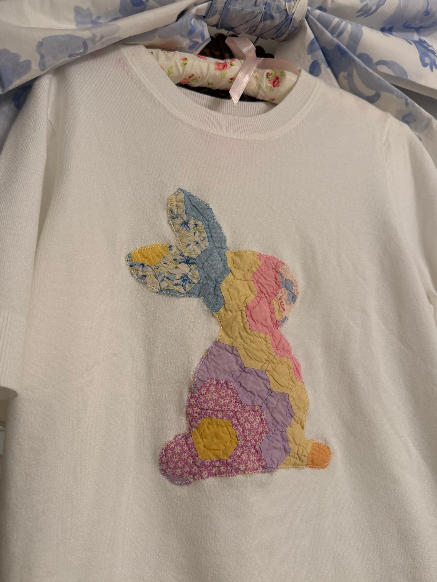 XL Quilted Bunny Sweater