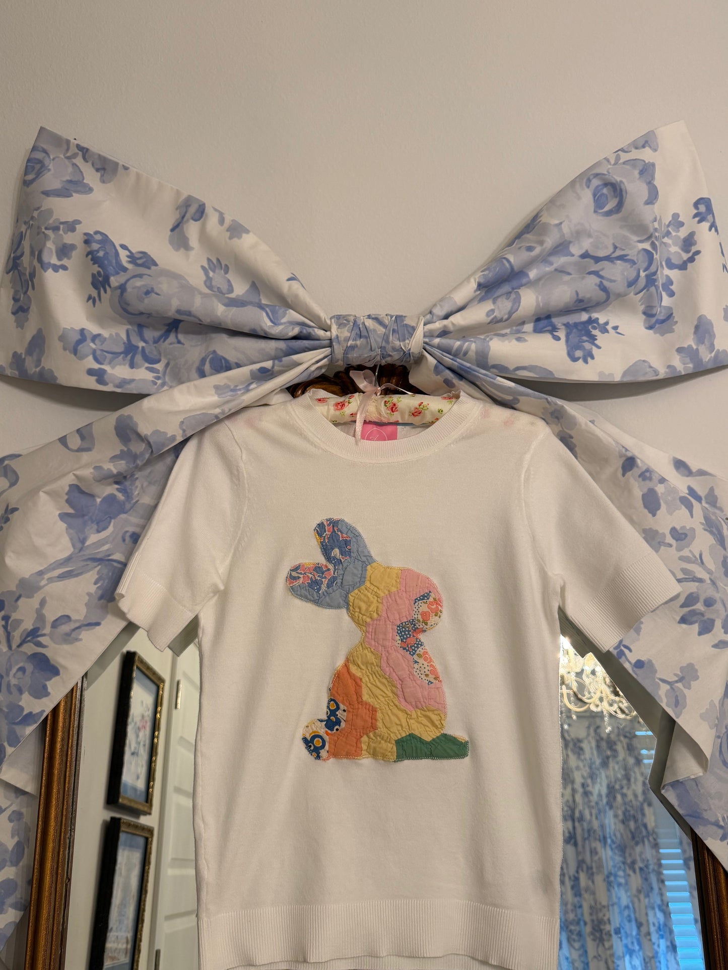 Small Quilted Bunny Sweater