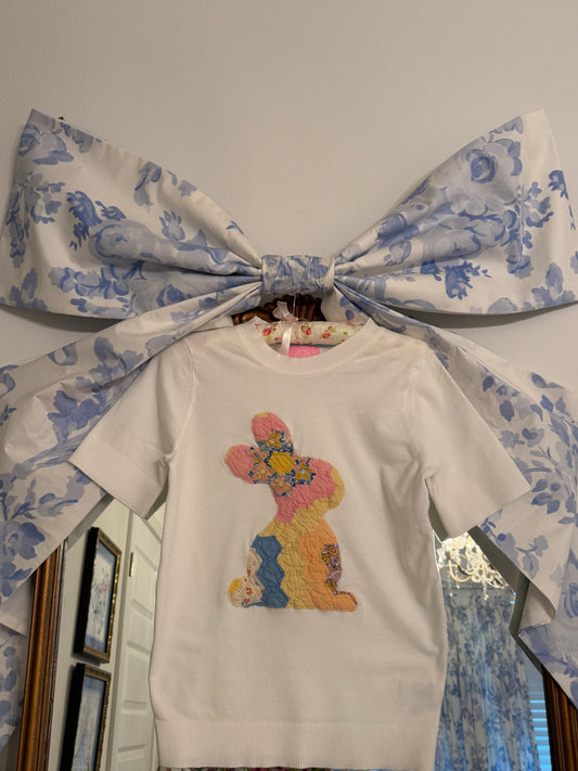 Small Quilted Bunny Sweater