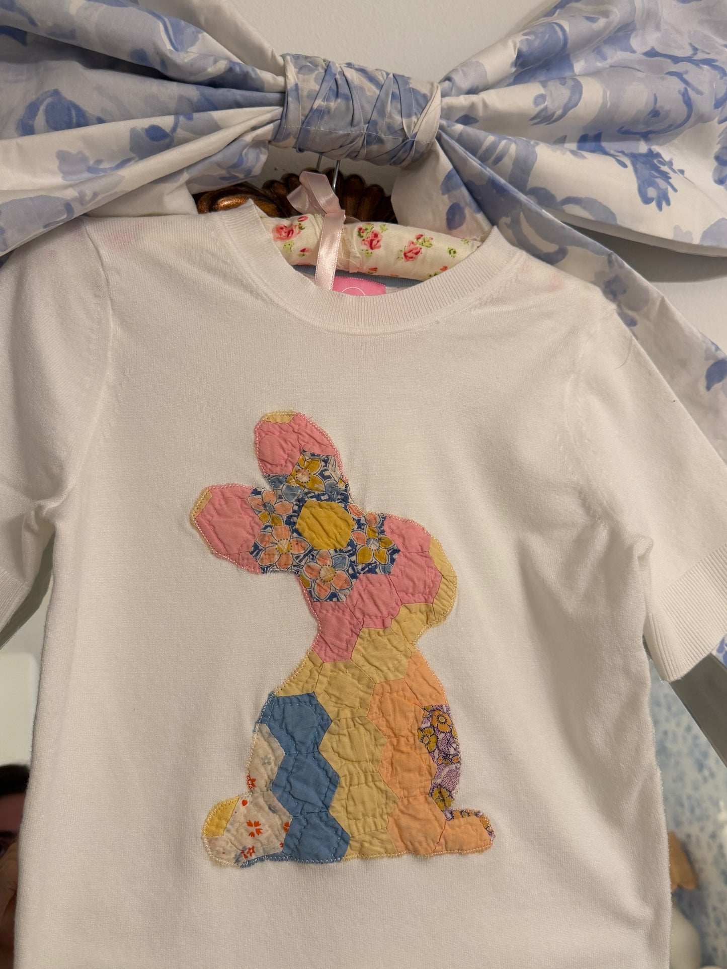 Small Quilted Bunny Sweater
