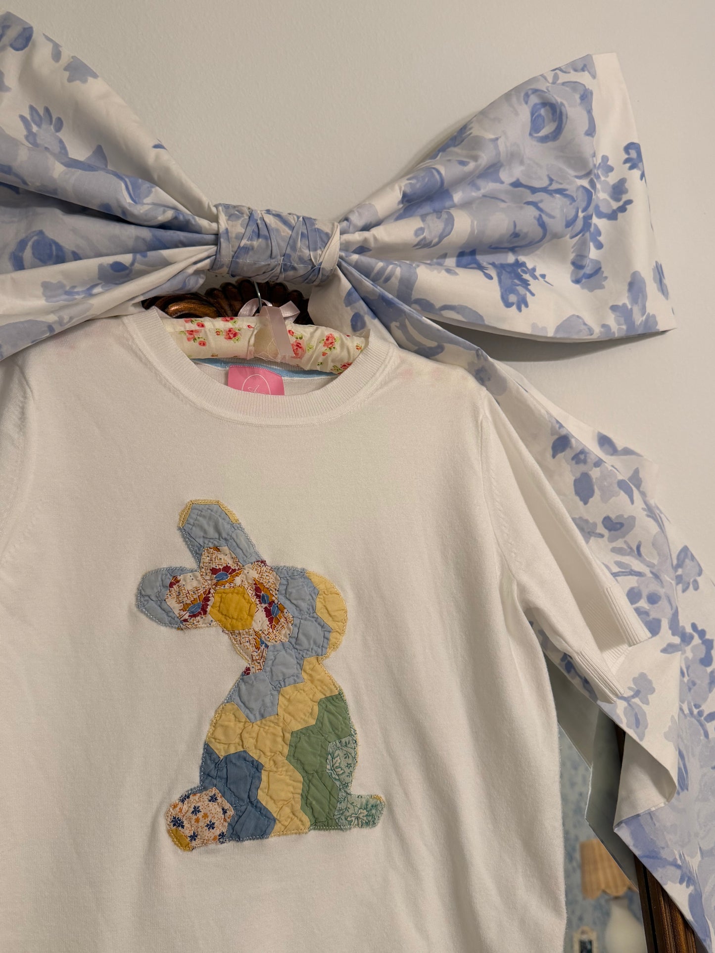 XL Quilted Bunny Sweater