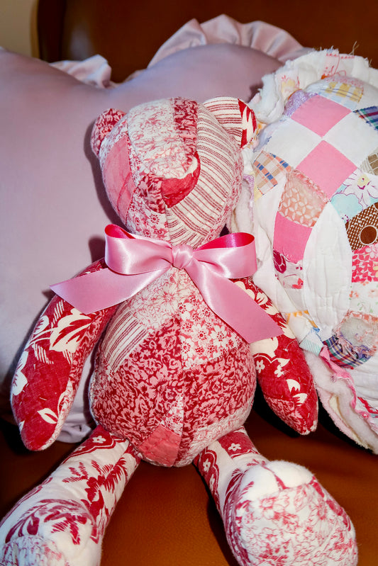 Quilted Valentine's Day Bear