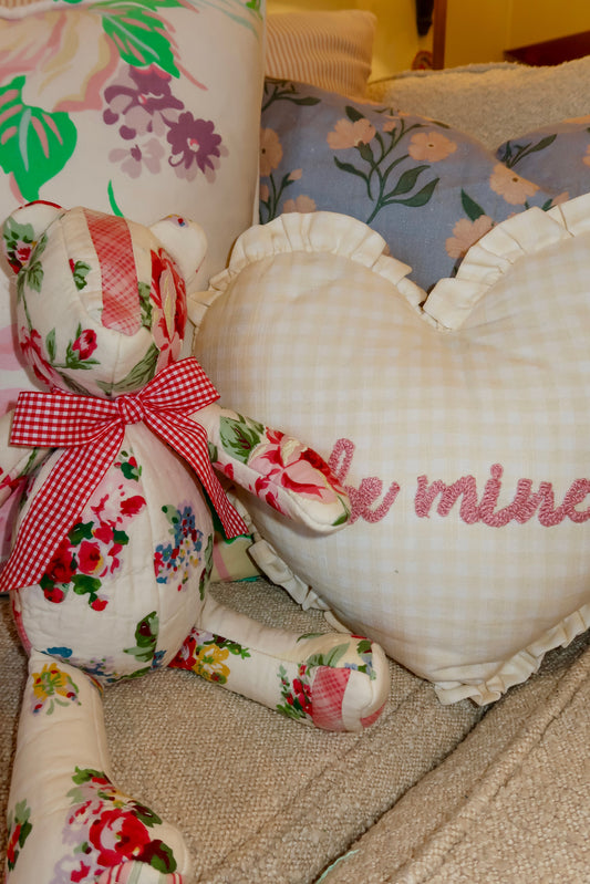 Quilted Valentine's Day Bear