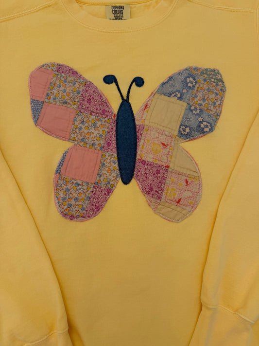 Small Blushing Butterfly Sweatshirt