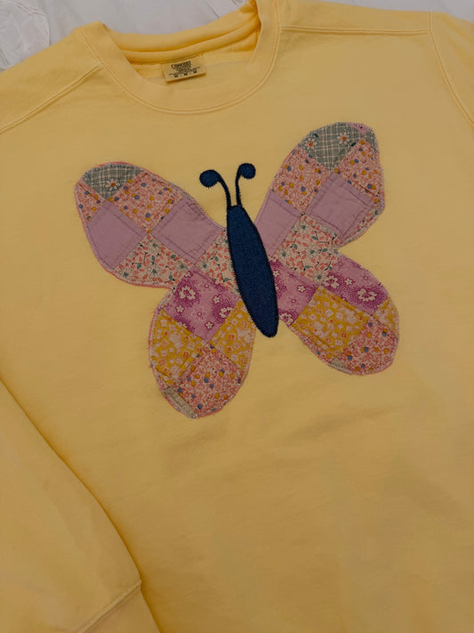 Medium Blushing Butterfly Sweatshirt
