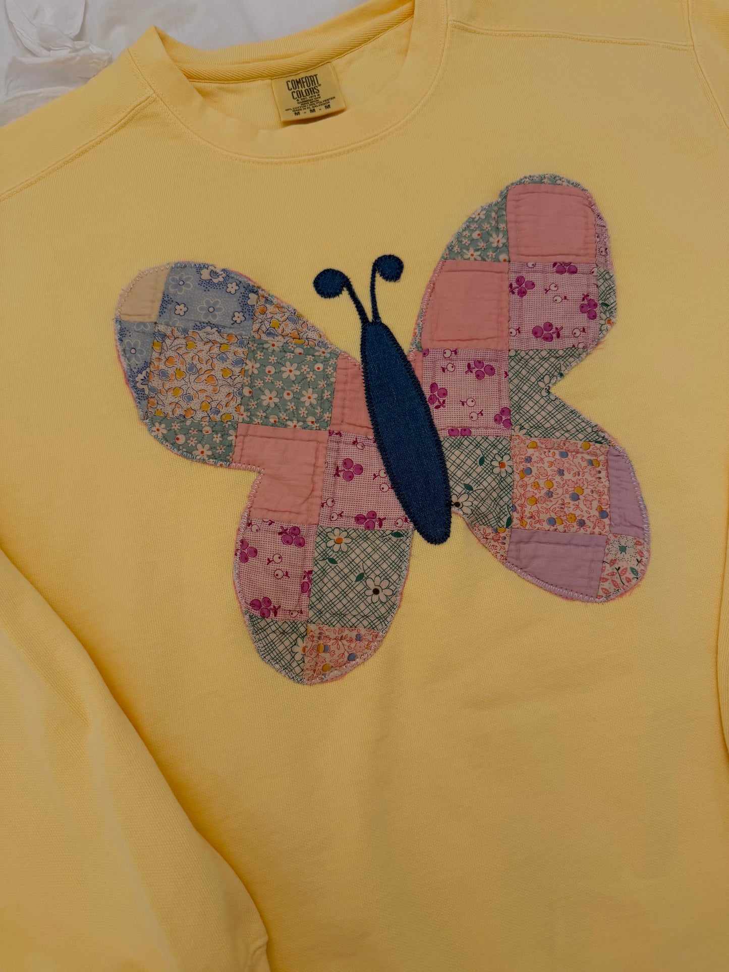 Medium Blushing Butterfly Sweatshirt