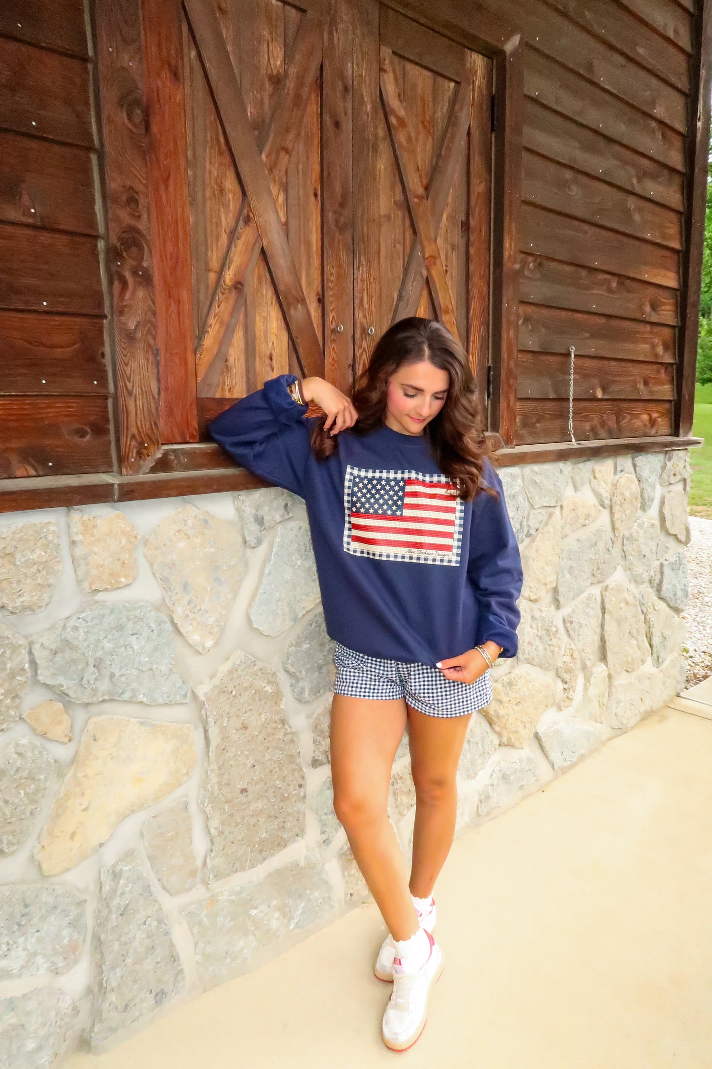 American Heirloom Navy Crewneck
